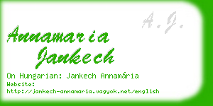 annamaria jankech business card